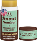 Natural Dog Company Snout Soother, Dog Nose Balm, Wax & Cream for Dry, Cracked Noses, Heals & Moisturizes with Shea Butter & Coconut Oil, Lick-Safe Nose Butter, Made in USA, 2 oz. Stick