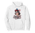Patriotic Soccer Mom American Flag Hoodie - Minimalist Print Men Women