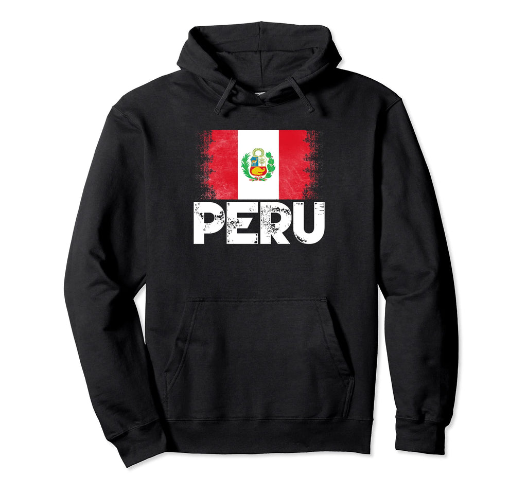 Peru Flag Football Soccer Team Pride Hoodie - Aesthetic Graphic for Adults