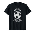Nashua Soccer Distressed 90S T-Shirt - Minimalist Print for Adults