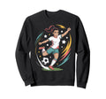 Funny Soccer Vibes Soccer Sweatshirt - Fun Novelty Design for Adults