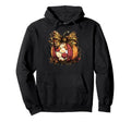 Fall Soccer Leopard Pumpkin Coquette Bow Hoodie - Unique Graphic for Adults