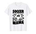 Soccer Mama Checkered Groovy Soccer T-Shirt - Fun Novelty Design Unisex