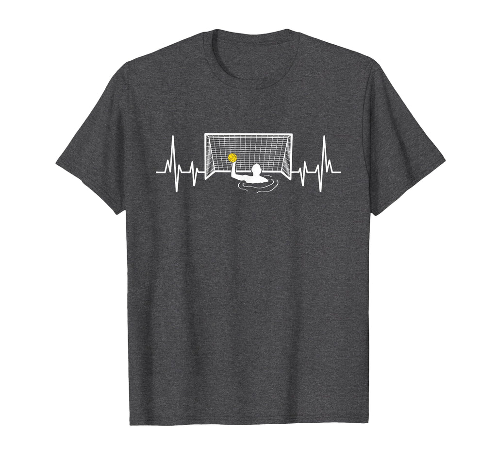 Water Polo Player Pulse Heartbeat Goalie T-Shirt - Trendy Graphic Unisex