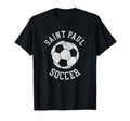 Saint Paul Soccer Distressed 90S T-Shirt - Custom Art Print Unisex