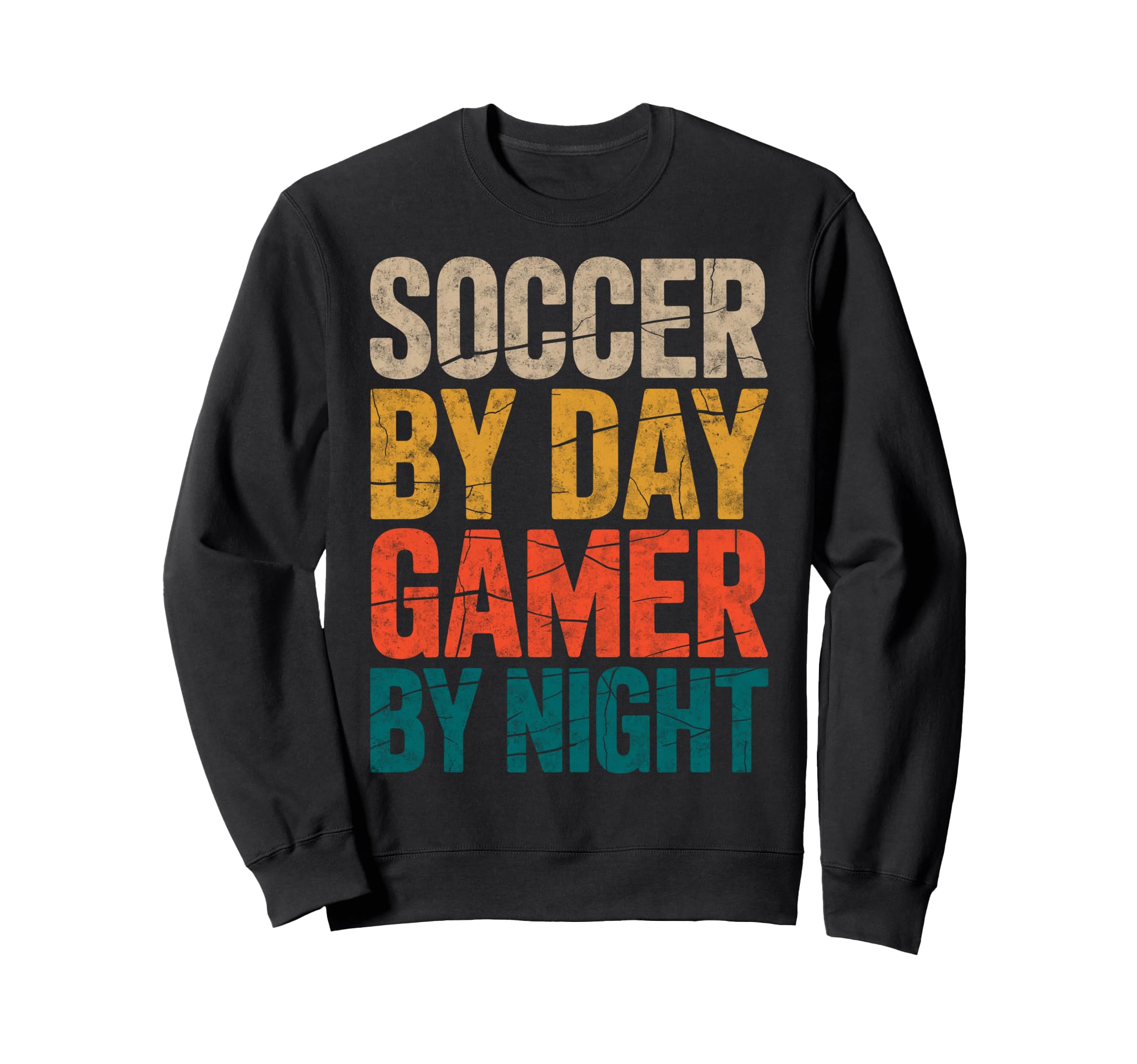 Soccer Day Gamer Night Video Game Sweatshirt - Trendy Graphic for Adults