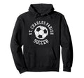 St Charles Parish Soccer Distressed Hoodie - Fun Novelty Design Men Women