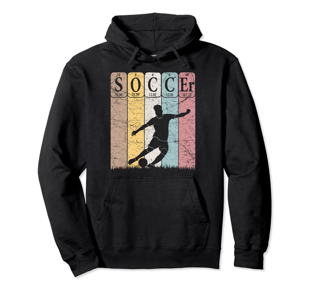 Soccer Periodic Table Elements Hoodie - Fun Novelty Design Men Women