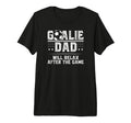 Mens Funny Soccer Goalie Dad Soccer T-Shirt - Custom Art Print for Adults