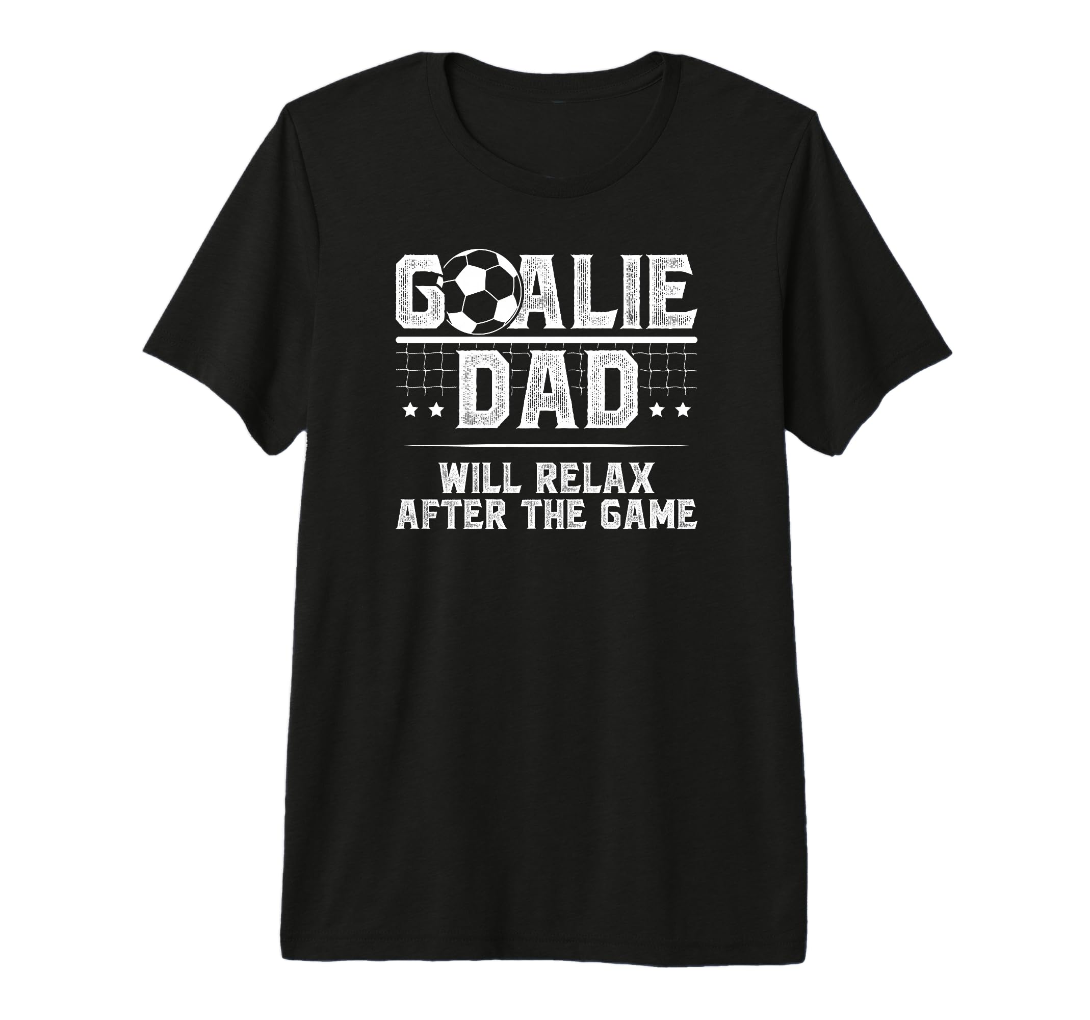 Mens Funny Soccer Goalie Dad Soccer T-Shirt - Custom Art Print for Adults