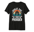 Mens Hockey Goalie Dad Ice Hockey T-Shirt - Trendy Graphic Men Women