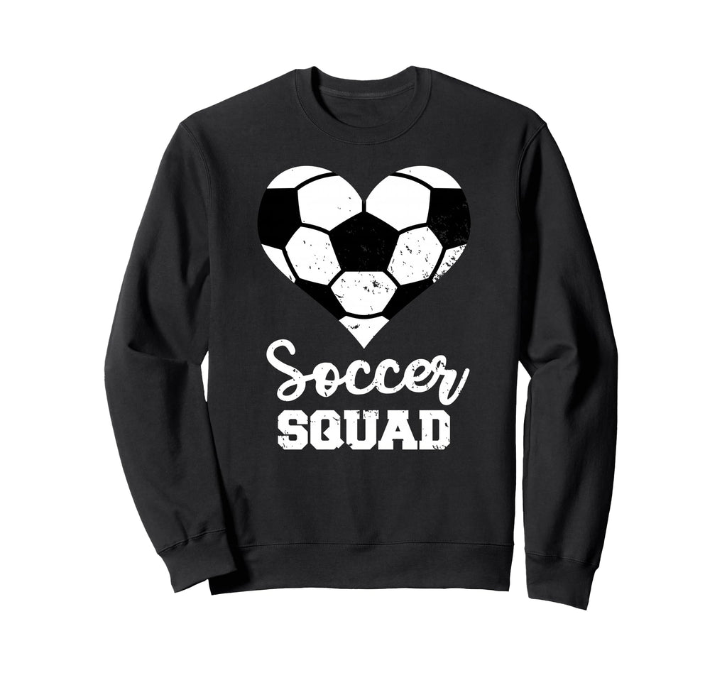 Soccer Squad Heart Funny Soccer Player Sweatshirt - Trendy Graphic Unisex
