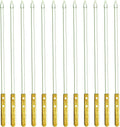 23.5 Inch Extra Long Large Kabob Skewers,12pcs Flat Wide Stainless Steel BBQ Skewer,Reusable Barbecue Stick for Grilling,Metal Heavy Duty Thick Kebab with Wooden Handle with Bag.