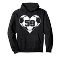 Soccer Heart Number 53 Jersey Sports Hoodie - Trendy Graphic for Adults