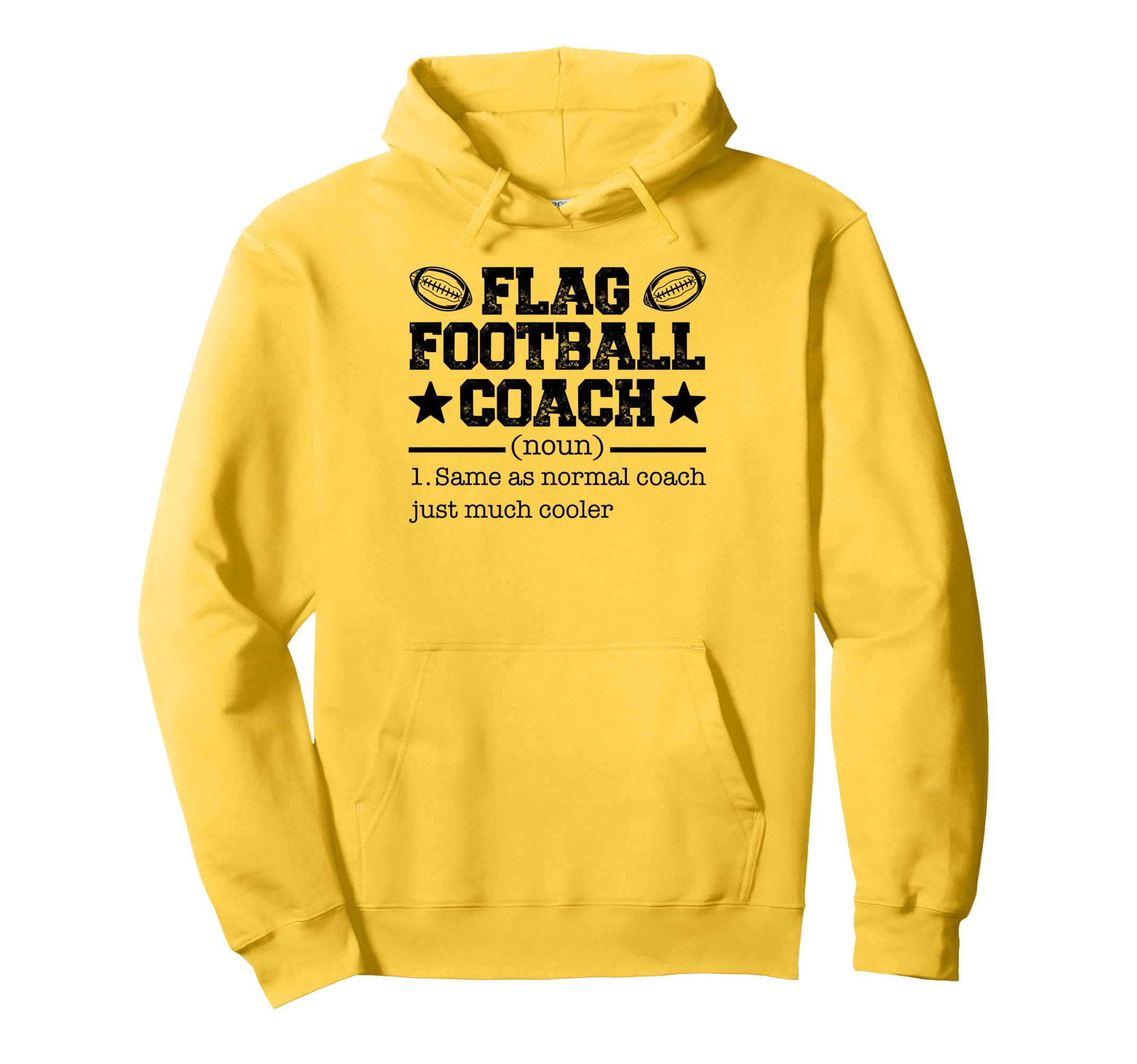 Flag Football Coach Hoodie - Streetwear Style Men Women