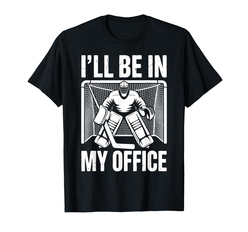 Funny Ice Hockey Goalkeeper Goalie T-Shirt - Casual Everyday Wear Unisex