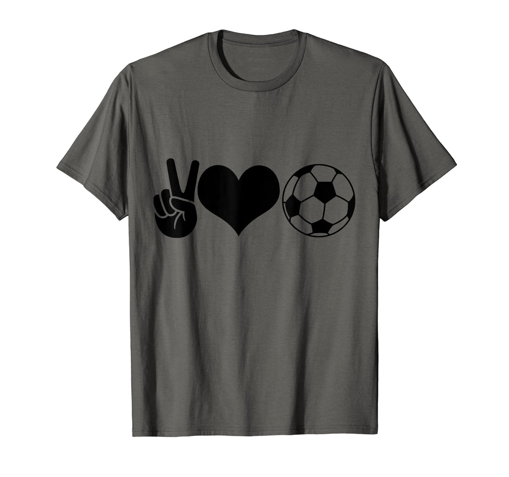 Soccer Peace Love Soccer Player T-Shirt - Novelty Apparel Unisex