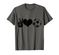 Soccer Peace Love Soccer Player T-Shirt - Novelty Apparel Unisex