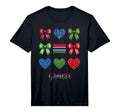 Gambia Flag Soccer Lovers Coquette T-Shirt - Custom Art Print for Adults