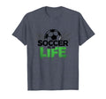Soccer Is Life Passionate Fan Sports T-Shirt - Trendy Graphic Men Women