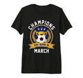 Champions Are Born March Football T-Shirt - Novelty Apparel for Adults
