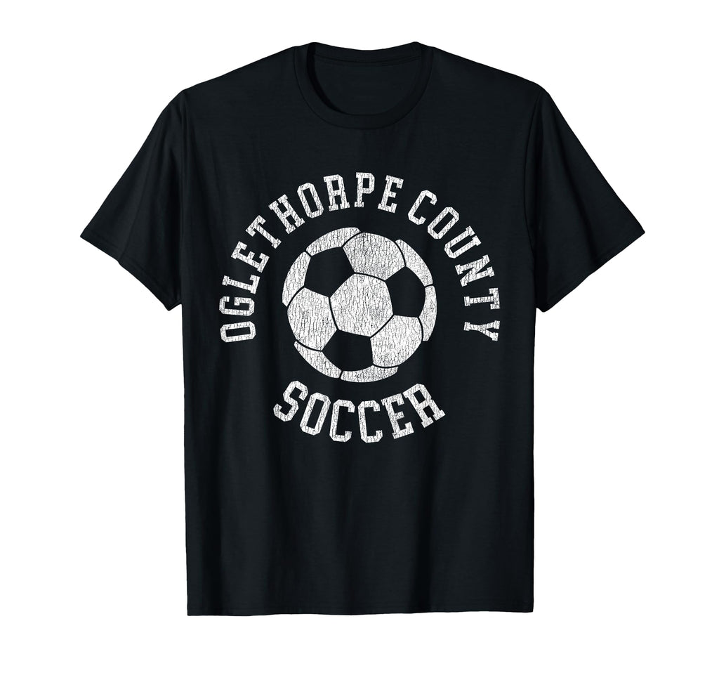 Oglethorpe County Soccer Distressed 90S T-Shirt - Graphic Print Unisex