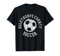 Oglethorpe County Soccer Distressed 90S T-Shirt - Graphic Print Unisex