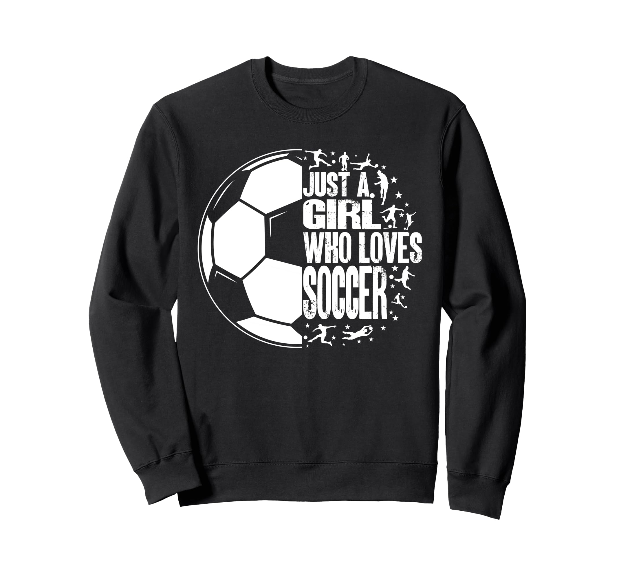Funny Who Loves Soccer Sport Sweatshirt - Graphic Print Unisex