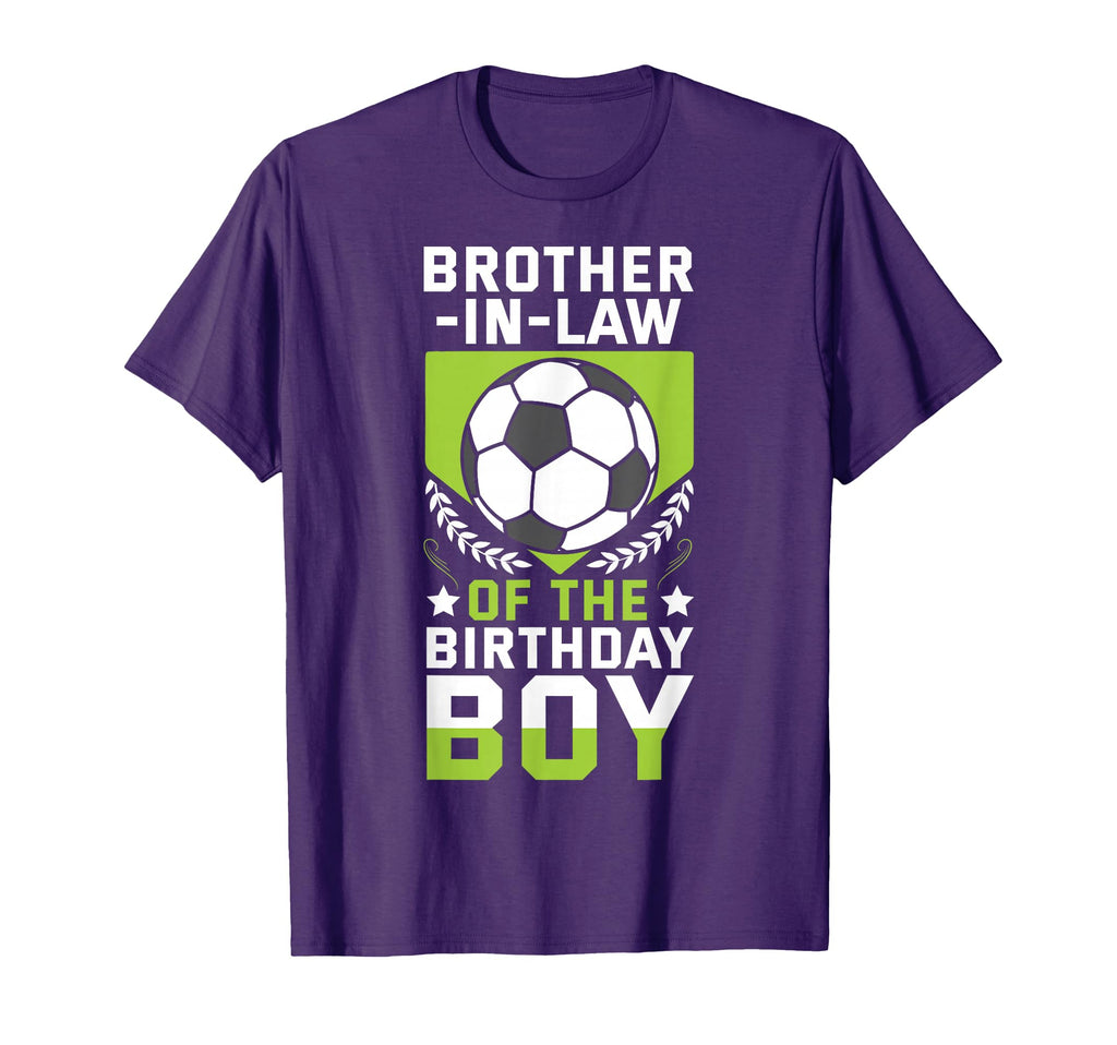 Brother Law Birthday Soccer Player T-Shirt - Custom Art Print Men Women