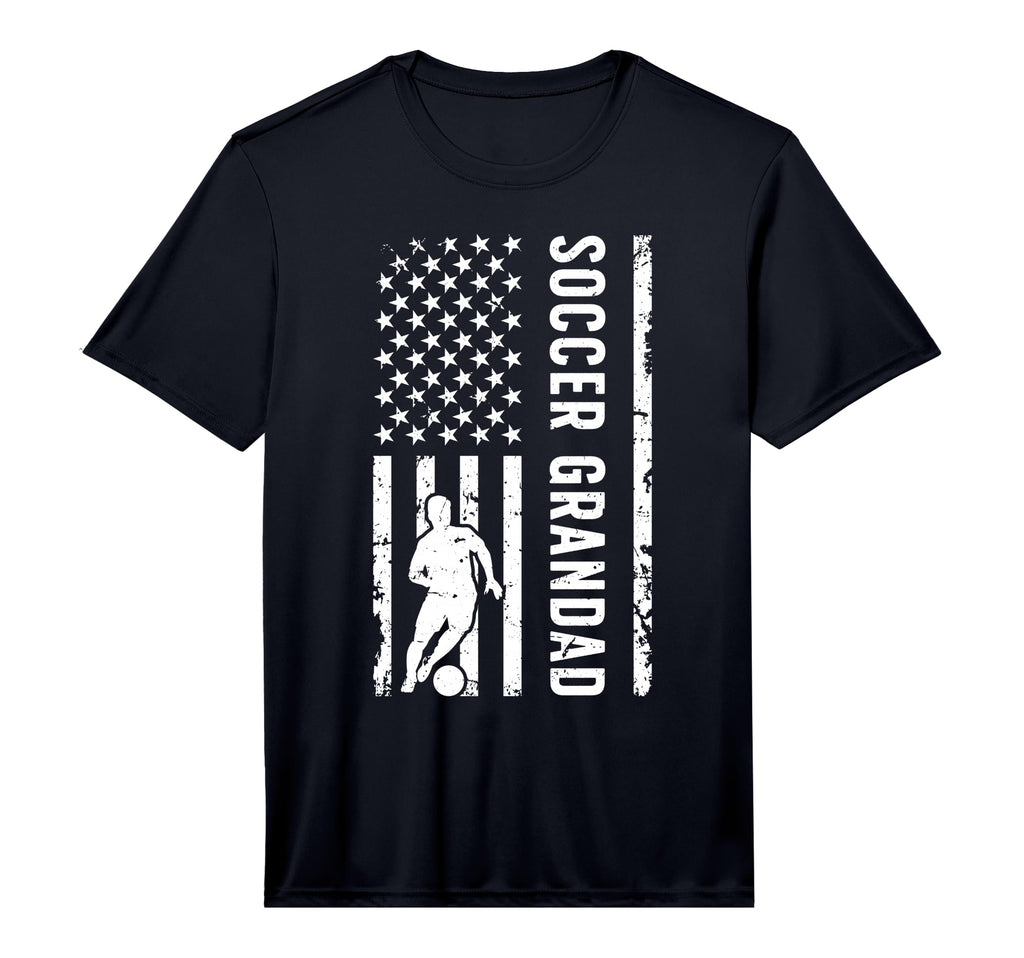 Mens Soccer Grandad Us Flag Grandad T-Shirt - Minimalist Print Men Women
