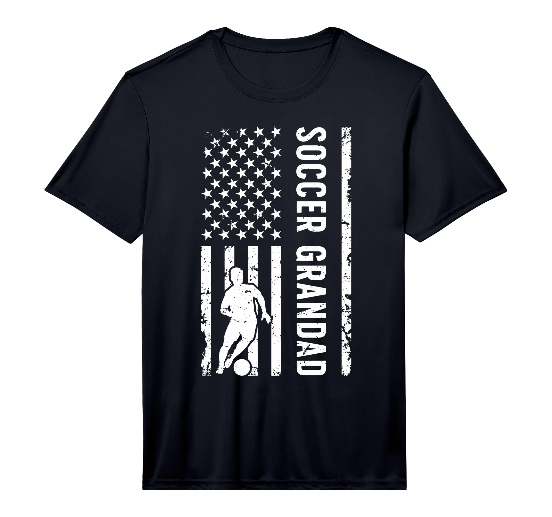 Mens Soccer Grandad Us Flag Grandad T-Shirt - Minimalist Print Men Women
