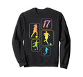 17Th Birthday Soccer Player Football Sweatshirt - Graphic Print for Adults