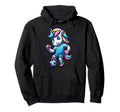 Footballer Unicorn Fans Soccer Team Hoodie - Aesthetic Graphic Men Women