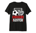 Soccer Sister Heart Sister Soccer T-Shirt - Casual Everyday Wear Unisex