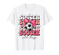 Groovy Soccer Coquette Bow Soccer All Day T-Shirt - Streetwear Style Unisex