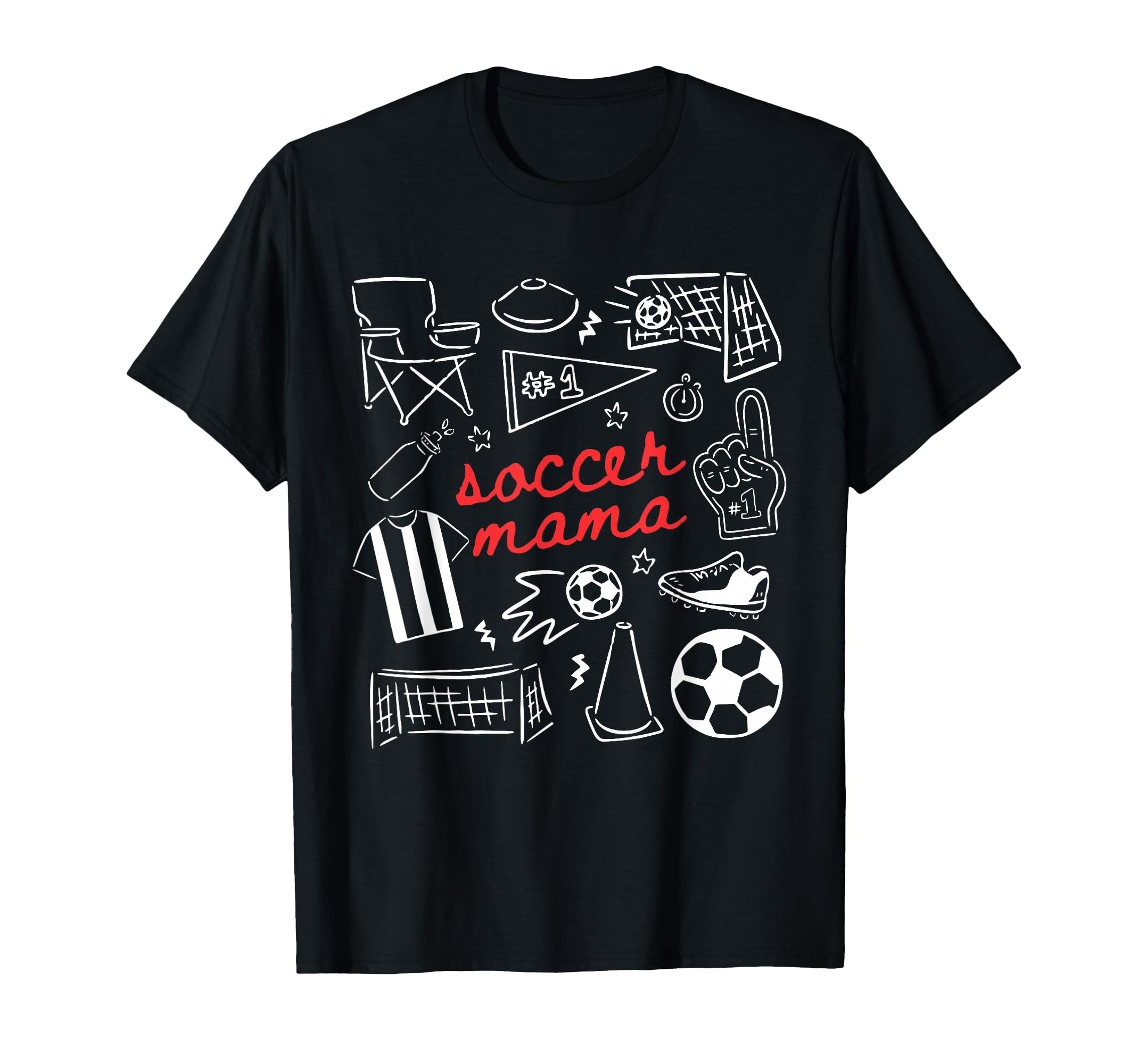 Soccer Mama Mothers Day Game Day Soccer T-Shirt - Graphic Print Men Women