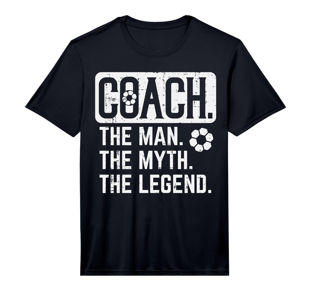 Coach Myth Legend Soccer Football T-Shirt - Aesthetic Graphic Men Women