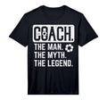 Coach Myth Legend Soccer Football T-Shirt - Aesthetic Graphic Men Women