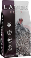Layer Crumb Feed, 25lbs - Non-GMO, High-Protein Poultry Feed for Healthy Hens & Nutritious Eggs, 17.5% Protein - USDA Certified Organic Blend, Soy & Corn-Free