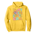 My Soccer Sister Era Groovy Soccer Hoodie - Unique Graphic for Adults