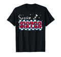 Soccer Sister Leopard Checkerboard T-Shirt - Novelty Apparel Men Women