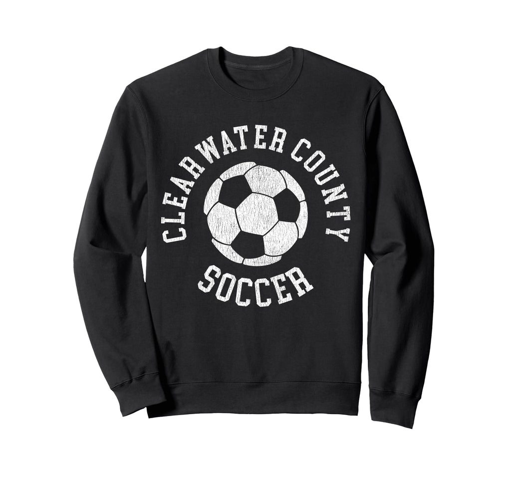 Clearwater County Soccer Sweatshirt - Fun Novelty Design for Adults