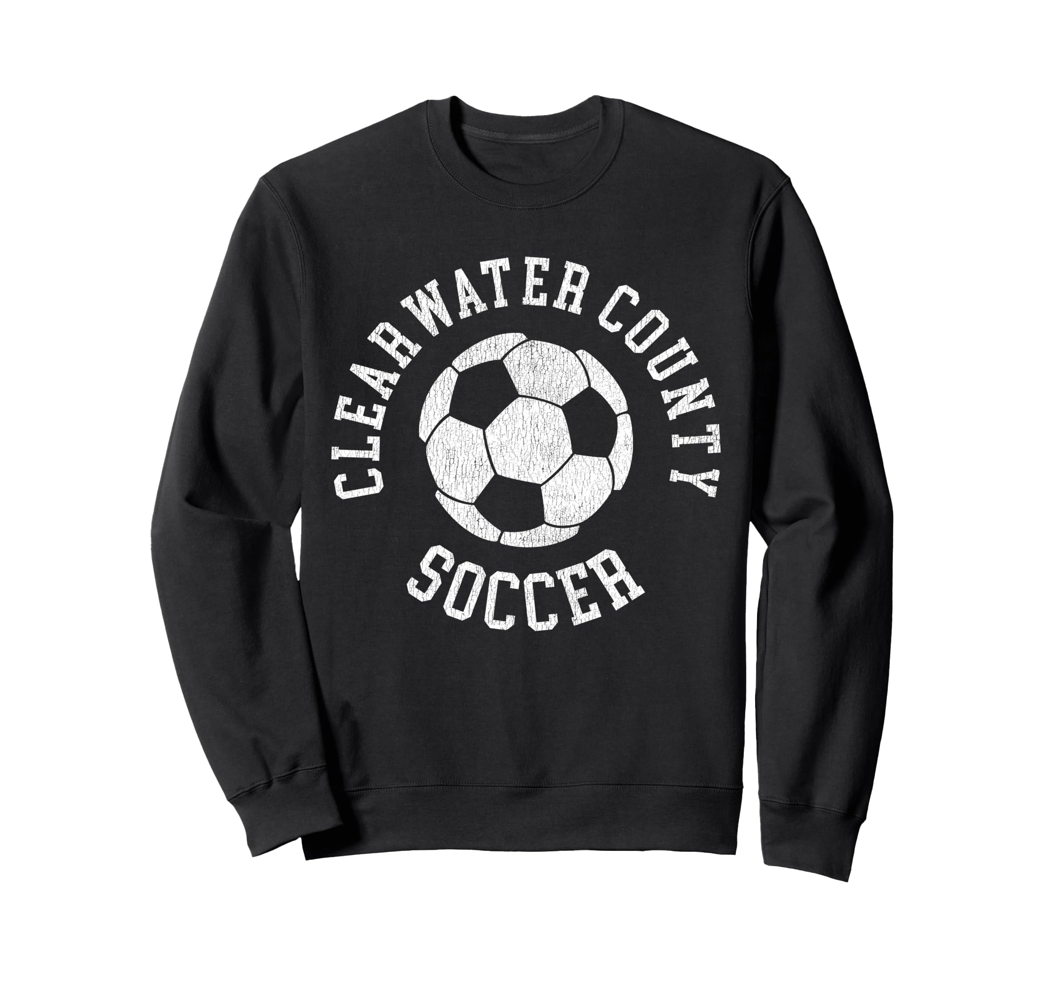 Clearwater County Soccer Sweatshirt - Fun Novelty Design for Adults