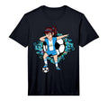 Dabbing Soccer Guatemala Jersey Floral T-Shirt - Fun Novelty Design Unisex