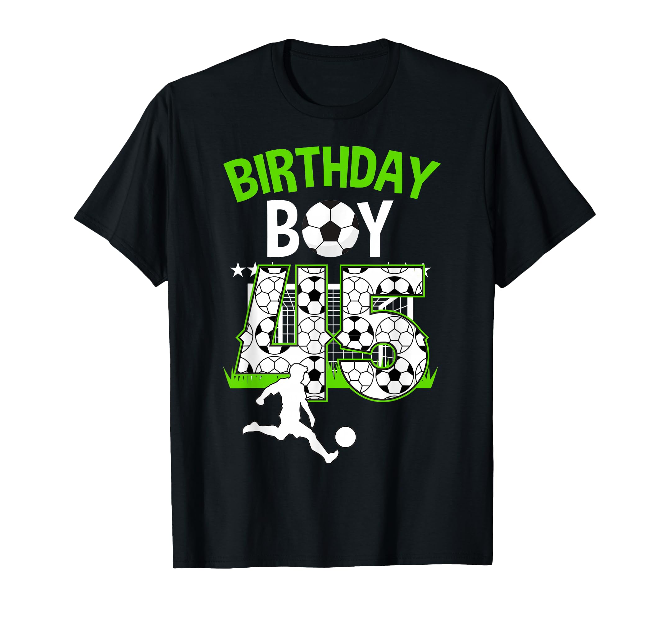Birthday Soccer 45 Year Old Who Loves T-Shirt - Unique Graphic Men Women