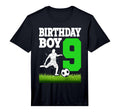 Soccer Birthday Party 9 Year Old T-Shirt - Casual Everyday Wear Men Women