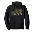 Camo Soccer Camourflage Usa Flag Hoodie - Custom Art Print for Adults