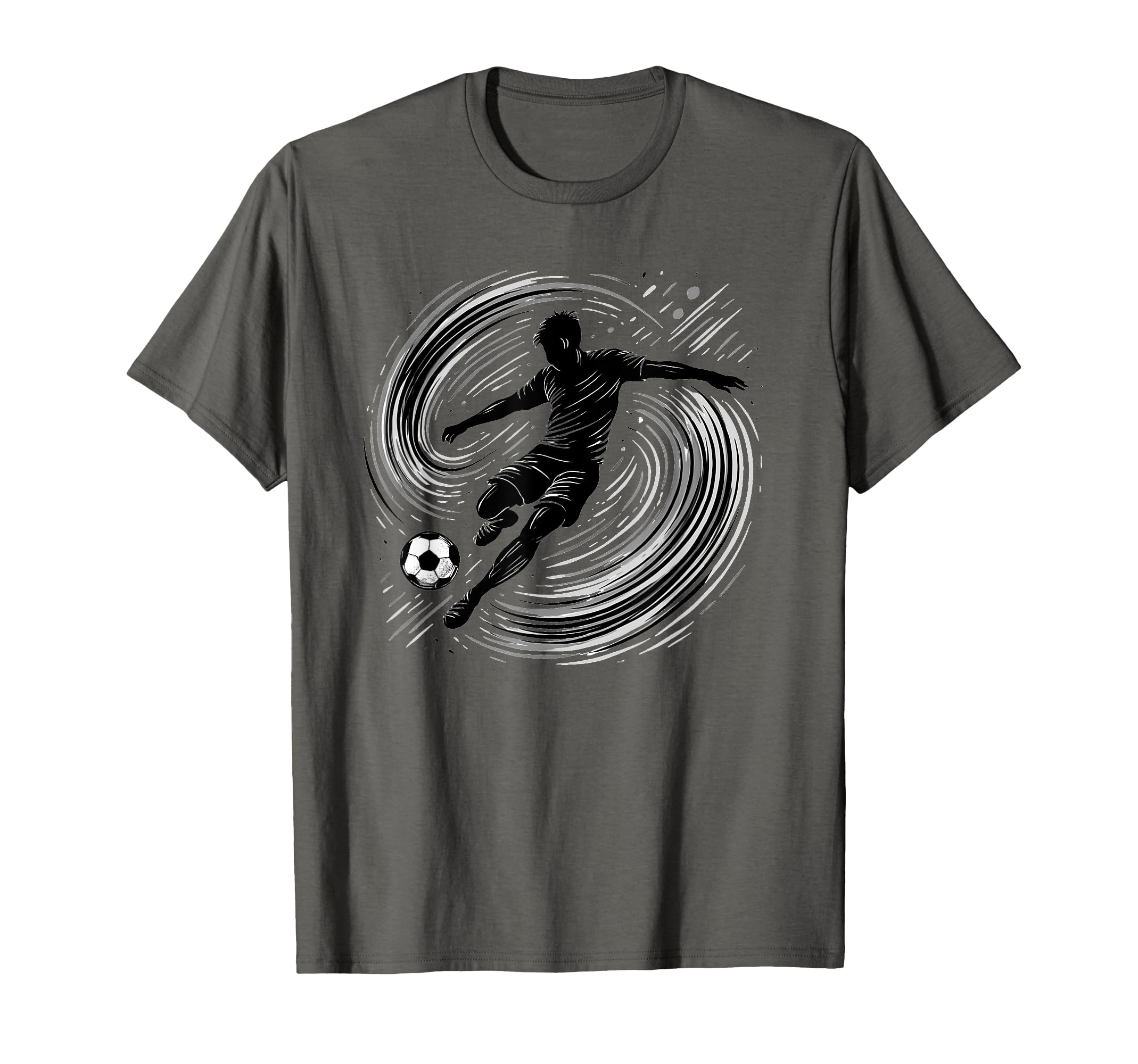 Powerful Soccer Kick And Teen Fans T-Shirt - Casual Everyday Wear Unisex