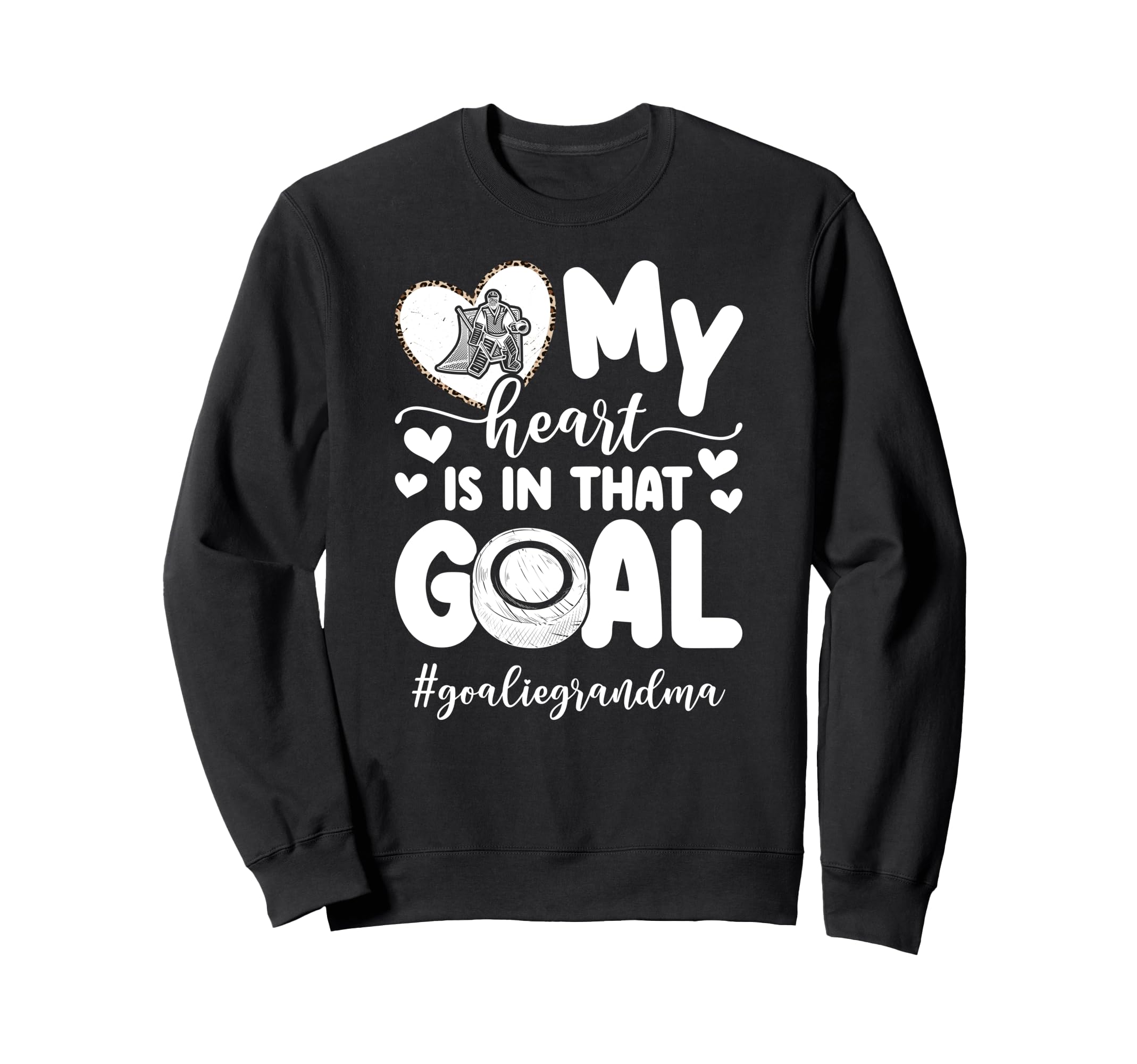 Proud Ice Hockey Goalie Grandma Sweatshirt - Streetwear Style Unisex