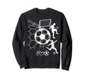 I Love Soccer Real Football Sport Sweatshirt - Custom Art Print Unisex